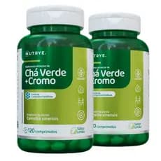 Kit 2x PotenteTermogenico Chá Verde + Picolinato De Cromo 120 Comprimidos