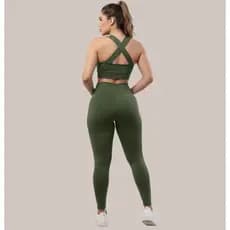 Calça Legging Feminina Grossa Cintura Alta Anti Transparência Leg Fitness Academia Suplex
