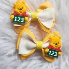 DUPLA LAÇOS  ESCOLARES|ACESSÓRIO INFANTIL|BICO DE PATO OU XUXINHA
