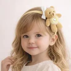 TIARA URSINHA|ACESSÓRIO CABELOS INFANTIL|TIARA STRASS MENINA