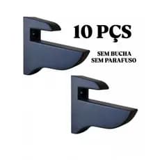 Suporte Bico de Tucano PRETO         ------  10 PEÇAS SEM BUCHA E PARAFUSO