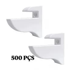 Suporte Bico de Tucano 15mm  500 Peças Branco