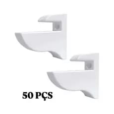 Suporte Bico de Tucano Branco  15MM 50 peças
