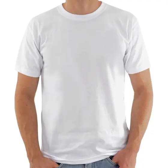 kit com 20 camisas brancas lisas para sublimação 100% poliéter