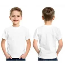 Camisa infantil 100% poliéster