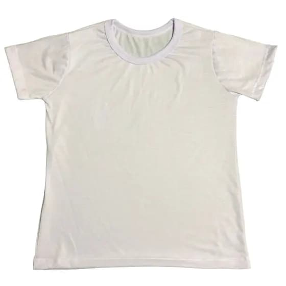 Blusa branca feminina poliéster kit com 5 peças
