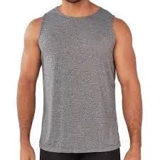 Regata masculina cinza mescla 100% poliéster P M G GG
