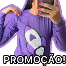 Blusa manga longa Emilly Vick rosa 100% Algodão Os Rosa Youtouber infantil Teen Juvenil para meninas mocinha