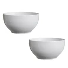 2 Cumbucas Pequenas De Porcelana 300ml Tigela Acai Sopa Feijoada Salada Cozinha Hotel Restaurante