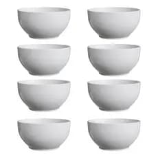 Kit Cumbucas Capri 400ml Porcelana Tigela Sopa Caldo Açai Porcelana Branca Atacado Oferta