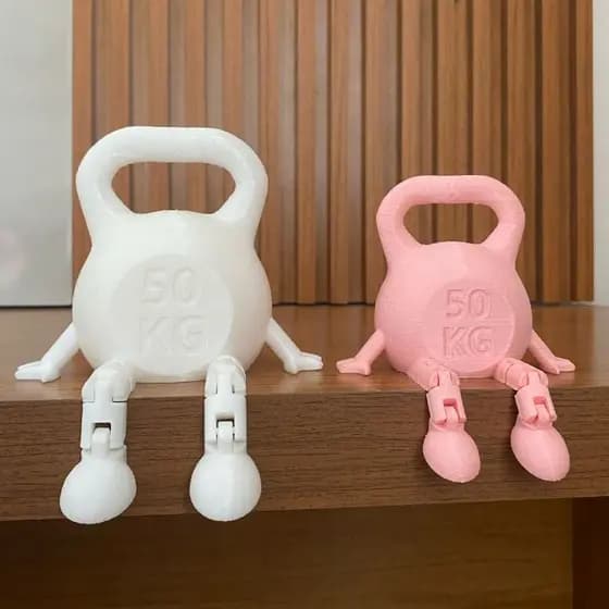 Peso decorativo articulado decoração fitness Kettlebell Academia