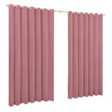 Cortina duas partes Roma Rose 2.00m x 1.40m com Ilhós Para Janela Sala Quarto Cozinha Escritório Parede