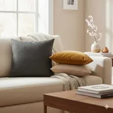 ALMOFADA  CINZA PARA DECORAÇAO AVULSO ( CAPA PARA ALMOFADAS)