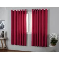 Cortina Roma 2,00x1,40 Pink Para Quarto E Sala Tecido Microfibra Decoração Painel Barato