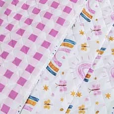 Kit Cobre Leito Solteiro Infantil 2 Peças Colcha Cama Menino Menina Com Porta Travesseiro Grande 80x55 Dupla Face