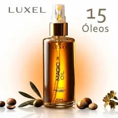 15 Óleos em 1 só frasco - Óleo Capilar e Corporal -  Magic Oil - Óleo Multifuncional - 60ml - LUXEL