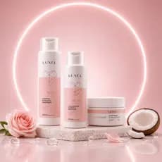 Tratamento para Cabelo Ressecado Hidratação e Nutrição Capilar Kit 3 Passos Luxel