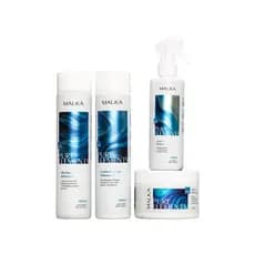 Kit Hidratação Capilar para Cabelo Seco e Danificado Tratamento Completo Malka