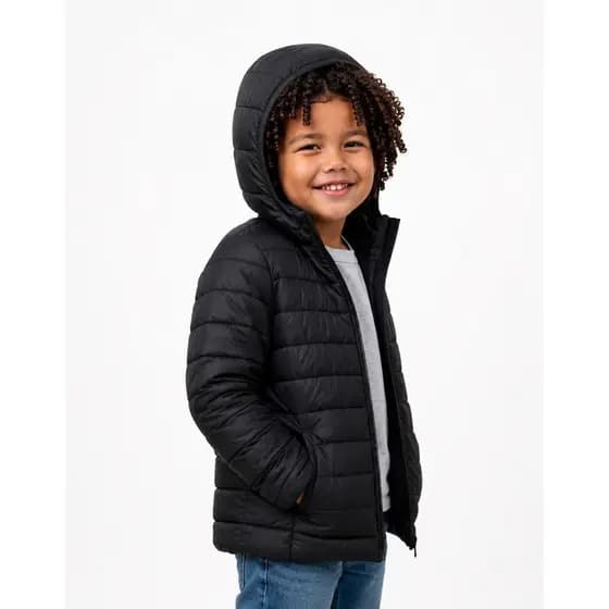 Jaqueta Infantil Masculina Puffer Peluciada Casaco Bobojaco Inverno