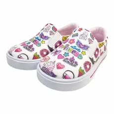 Tênis Infantil Feminino Casual Iate Stickers, Tenis Infantil Menina Magicc Kids T-009