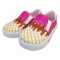 Tênis Infantil Feminino Casual Iate Sorvete, Tenis Infantil Menina Magicc Kids T-003