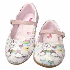 Sapatilha Infantil Feminina Gatinho Arco-Irís, Magicc Kids (1205)