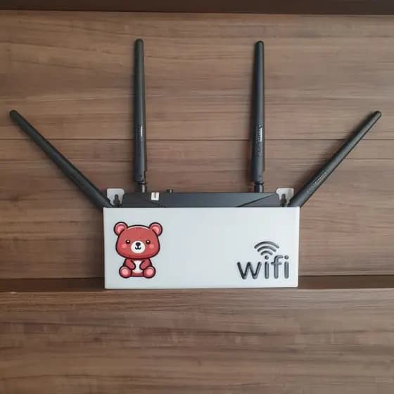 SUPORTE PARA ROTEADOR WIRELESS ORGANIZADOR WIFI 3DB URSINHO