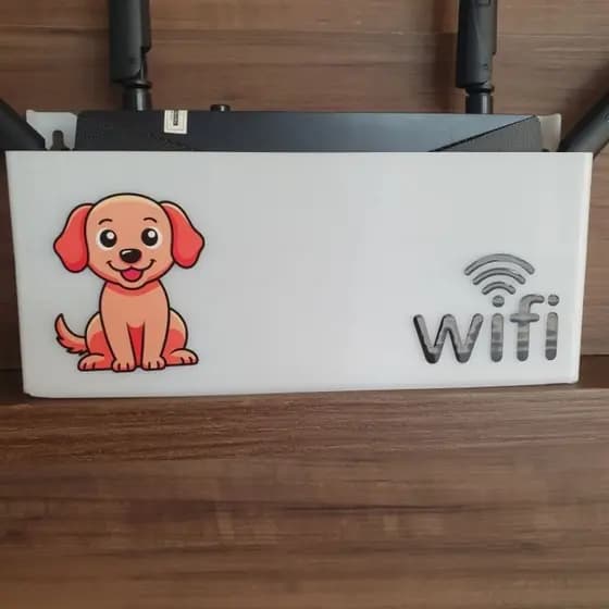 SUPORTE PARA ROTEADOR WIRELESS ORGANIZADOR WIFI 3DB CACHORRO