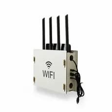 "Suporte de Parede para Modem e Roteador WiFi em MDF - Organizador de fios"wifi no centro