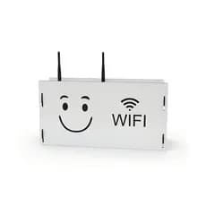 Suporte Para Roteador Wireless Organizador Wifi Decorativo Branco