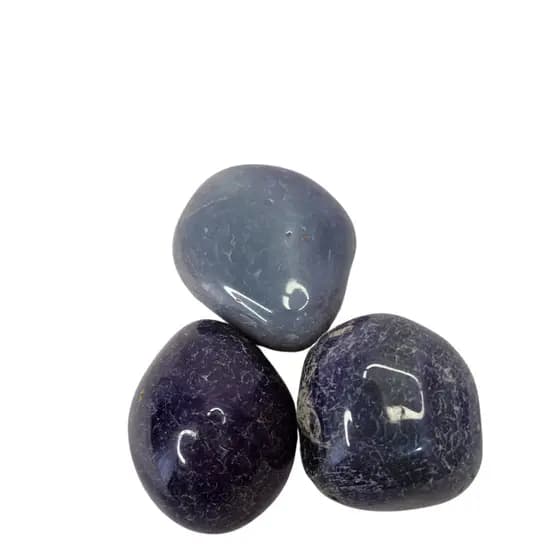 Pedra Natural Ágata Roxa 4 a 6 cm Rolada 250g