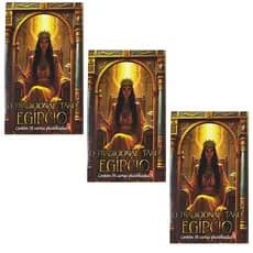Kit 3 Tradicional Tarô Egípcio 78 Cartas Plastificadas