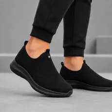Tênis Meia Feminino Masculino Casual Confortável Macio Calce Fácil Sem Cadarço Leve