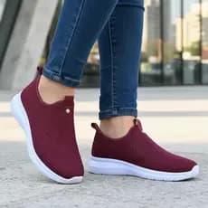 Tênis Meia Feminino Academia Casual Confortável Sem Cardaço