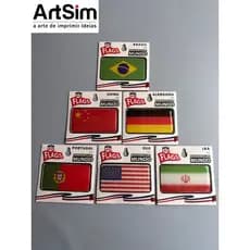 Adesivo de Bandeira de Países para carro moto notebook (Leia a descrição)