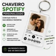 Chaveiro spotify Kpop personalizado com foto e música (Leia a descrição)