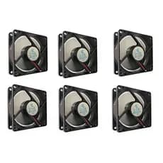 KIT 6 Micro Ventilador 80x80x25 Gc Fan Cooler 12v 0,15a 80mm