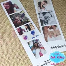 5 Tirinhas de Fotos Estilo Cabine Fotográfica com imã
