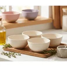 Kit 4 Tigelas Bowl Bambu Ecológico Cumbuca Sobremesa Bowls Tigela Alimentos