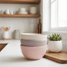 Tigela Bowl Bambu Ecológico Cumbuca Sobremesa Alimentos Bowls