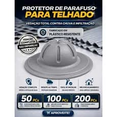 Protetor plastico para Tampa de cabeça de Parafuso pleno para telhado e vedação de Telhas metalicas