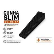 Kit c/ 100 - 500 pçs Cunhas plasticas Slim para Niveladores de pisos porcelanatos - somente Cunhas