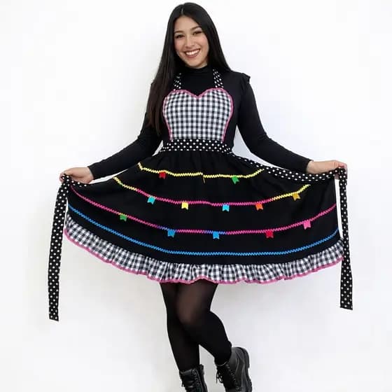 Avental de festa junina são João 2026 moda Feminina saia Matuta