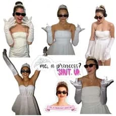 Fantasia Diário da Princesa 5 peças Vestido Adulto fantasia Carnaval, hallowenn, Fantasia personagem de filmeFeminino