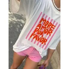 Blusa feminina estampada algodão