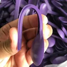 Kit 300 Colheres roxa para açaí e sorvetes