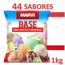 Base Para Sorvete Em Pó Marvi (40 OPÇÕES SABORES 1kg)