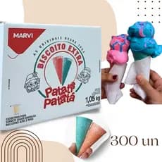 CASQUINHA SORVETE BISCOITO EXTRA PATATI PATATA 1,05KG MARVI