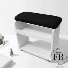 Suporte Apoio de Pés Pernas Pedicure Podologia Com Prateleira Para Cabine e Equipamentos