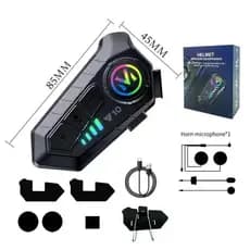 Fone de Ouvido de Capacete Moto Bluetrooth Controle De Voz 2-in-1 microphone